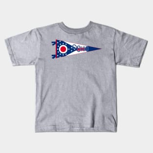 Ohio Flag Pennant Kids T-Shirt